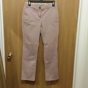 Blush colored denim pants... Boden brand.